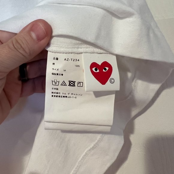 Comme des Garçons PLAY Polka Dot Logo T-Shirt - Picture 5 of 6